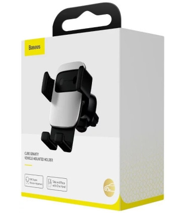 Baseus SUYL-FKS Srebrny Uchwyt Samochodowy do Kratki Nawiewu
