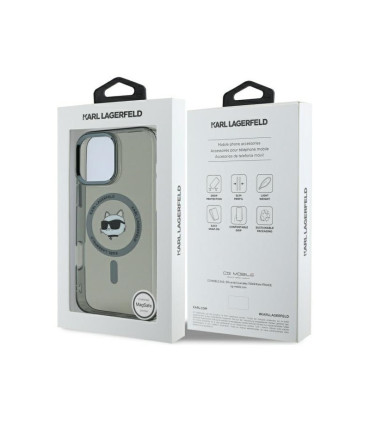 Etui Karl Lagerfeld IML Metal Karl Head MagSafe do iPhone 16 Pro Max