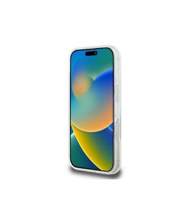 Etui Guess IML Flowers Wreath MagSafe do iPhone 16 Pro Max