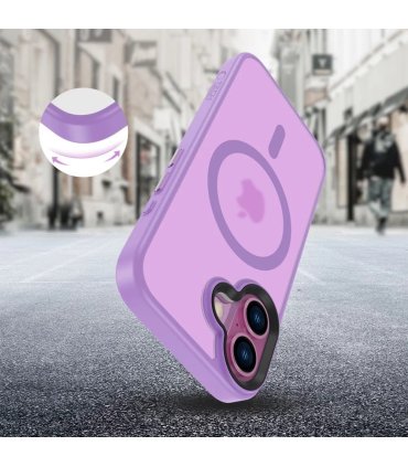 Etui Tech-Protect MagMat MagSafe iPhone 16 – Matte Mauve