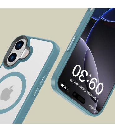 Etui Tech-Protect MagMat MagSafe iPhone 16 – Matte Teal