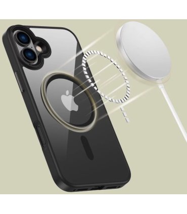 Etui Tech-Protect MagMat MagSafe iPhone 16 Plus – Black/Clear