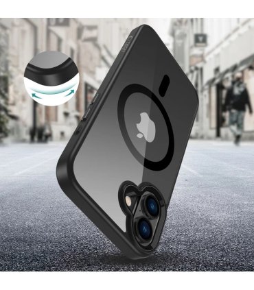 Etui Tech-Protect MagMat MagSafe iPhone 16 Plus – Black/Clear