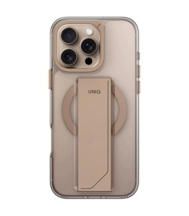 Etui UNIQ Heldro Max MagClick iPhone 16 Pro Max – Taupe Gold