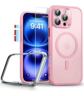 ESR Classic Pro Set HaloLock MagSafe iPhone 16 Pro Max – Różowy