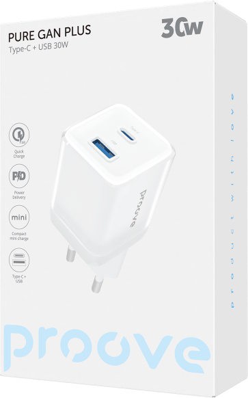Ładowarka Proove Pure GaN Plus 30W biała