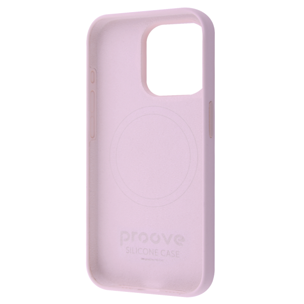 Etui Light Pink Proove Silicone Case z pierścieniem magnetycznym na iPhone 15 Pro Max