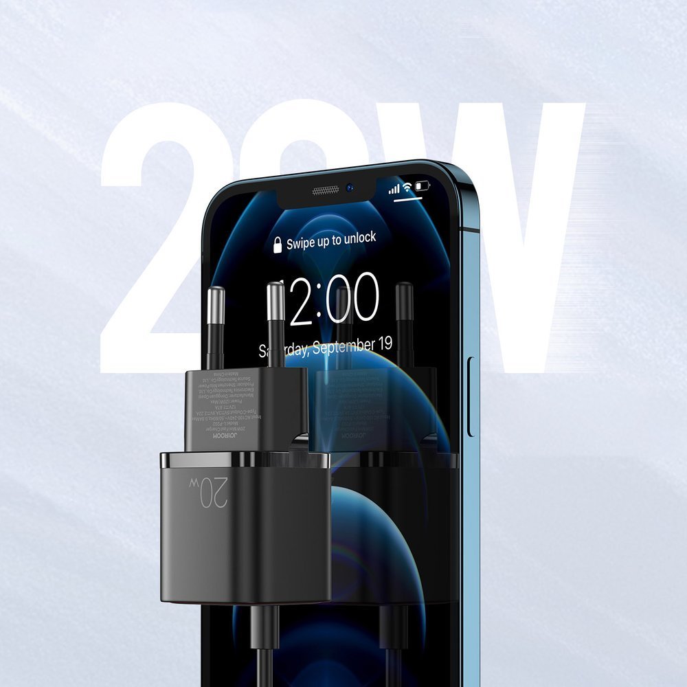 Ładowarka USB-C 20W QC3.0 czarna