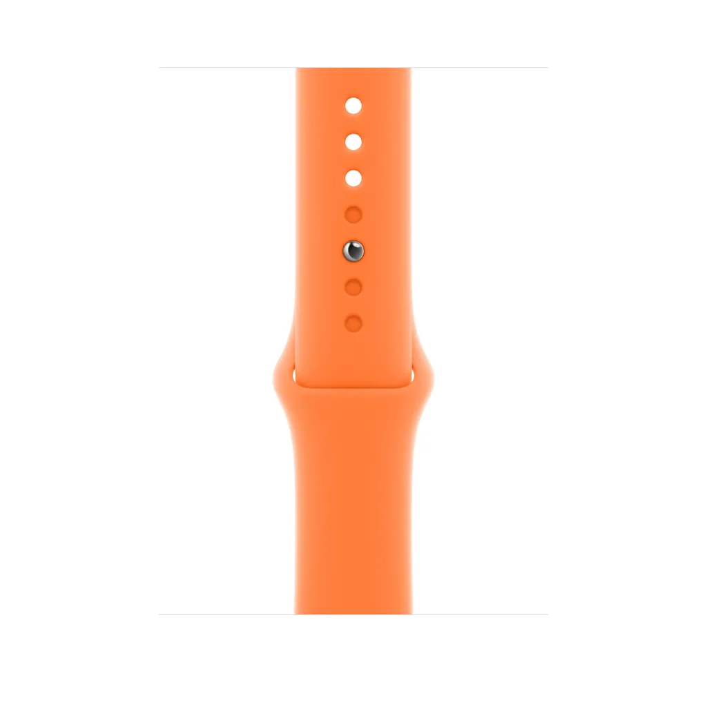 Apple Watch Sport Band Saturated Orange z tyłu