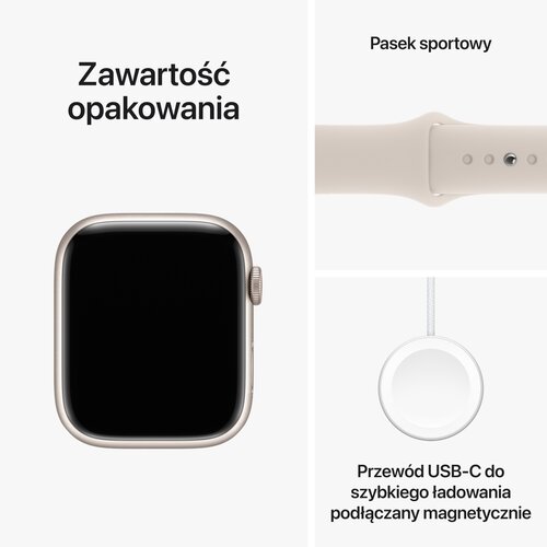 Apple Watch Series 9 Starlight w akcji