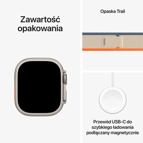 Apple Watch Ultra 2 Trail Loop - widok boczny