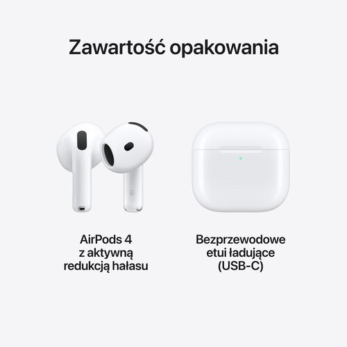 Apple AirPods 4 gen ANC Biały