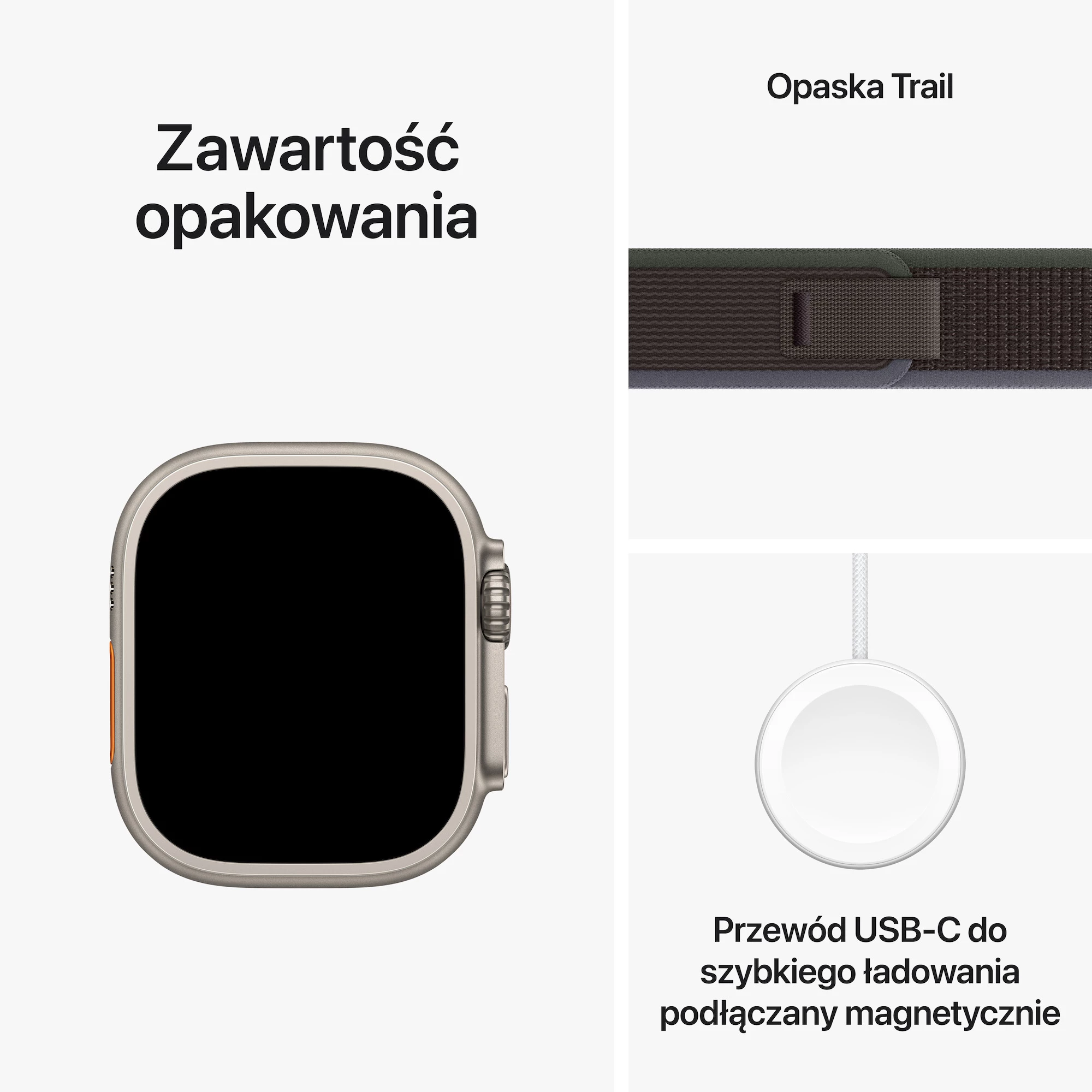 Apple Watch Ultra 2 Trail Loop - widok boczny