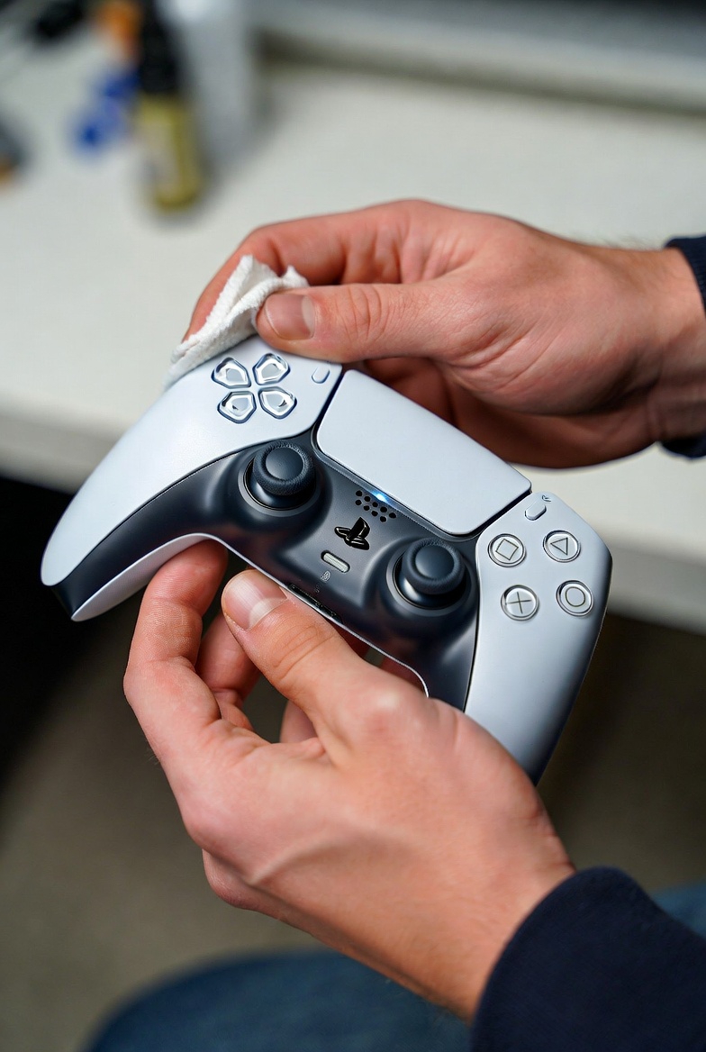 Proces głębokiego czyszczenia pada DualSense PlayStation 5