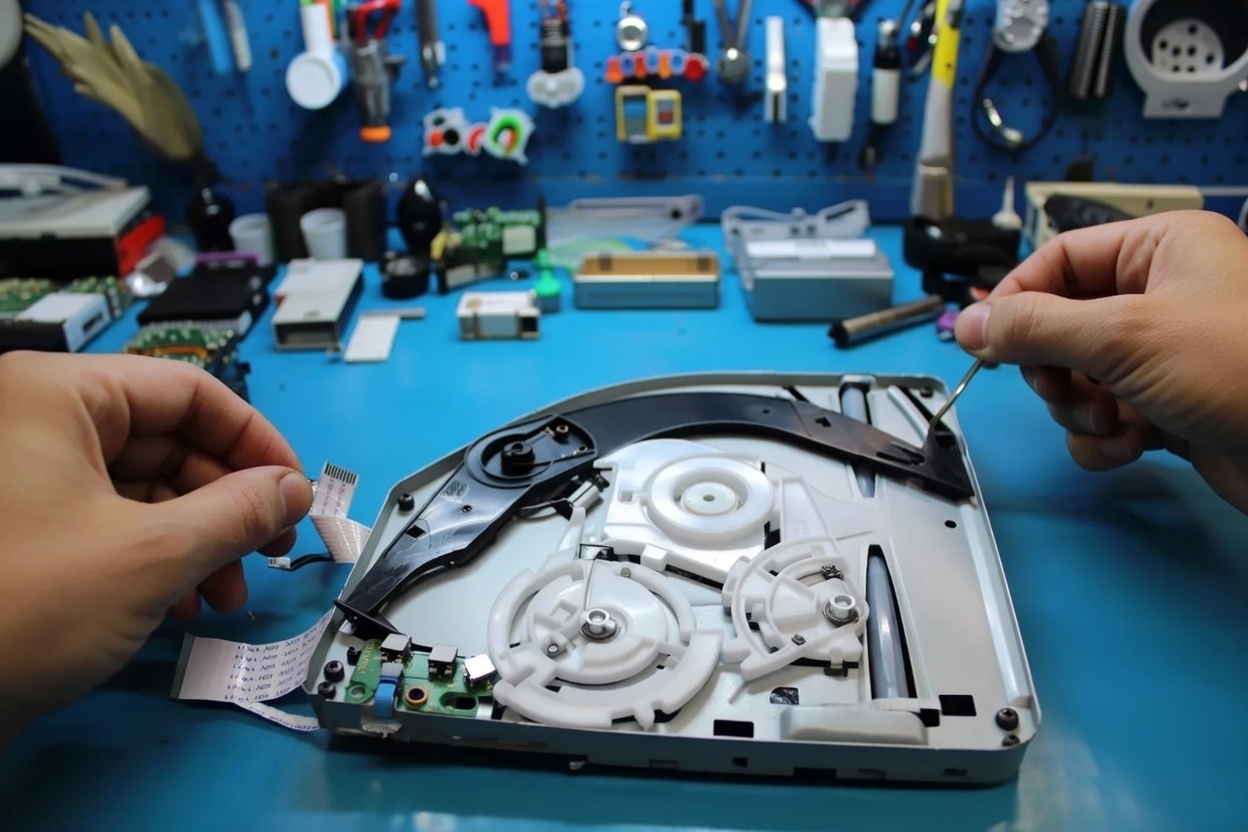 Proces wymiany napędu optycznego w PlayStation 5