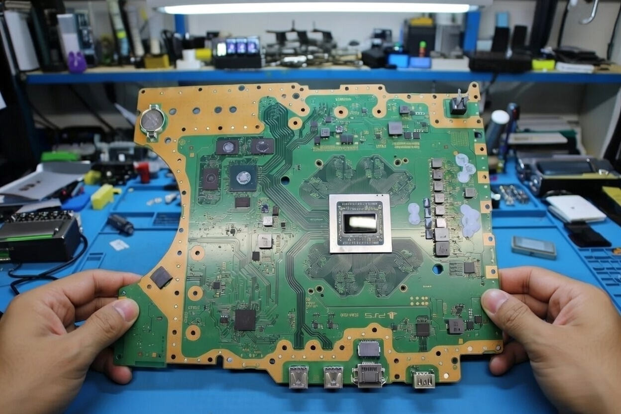 Proces diagnostyki płyty głównej PlayStation 5