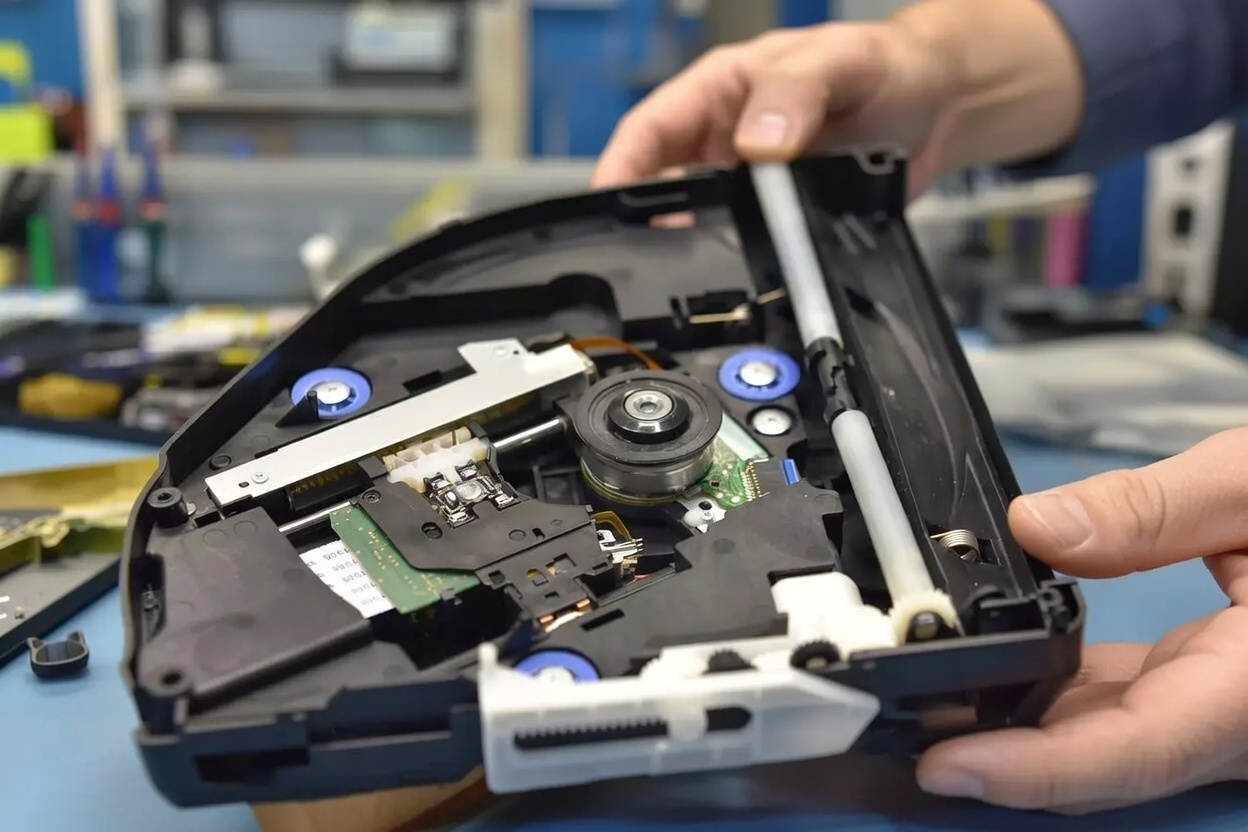 Zużyty / uszkodzony napęd optyczny PlayStation 5 – przed wymianą