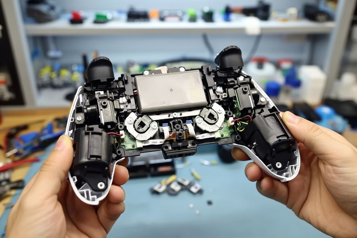 Pad DualSense PlayStation 5 po wymianie przycisków – klik jak nowy