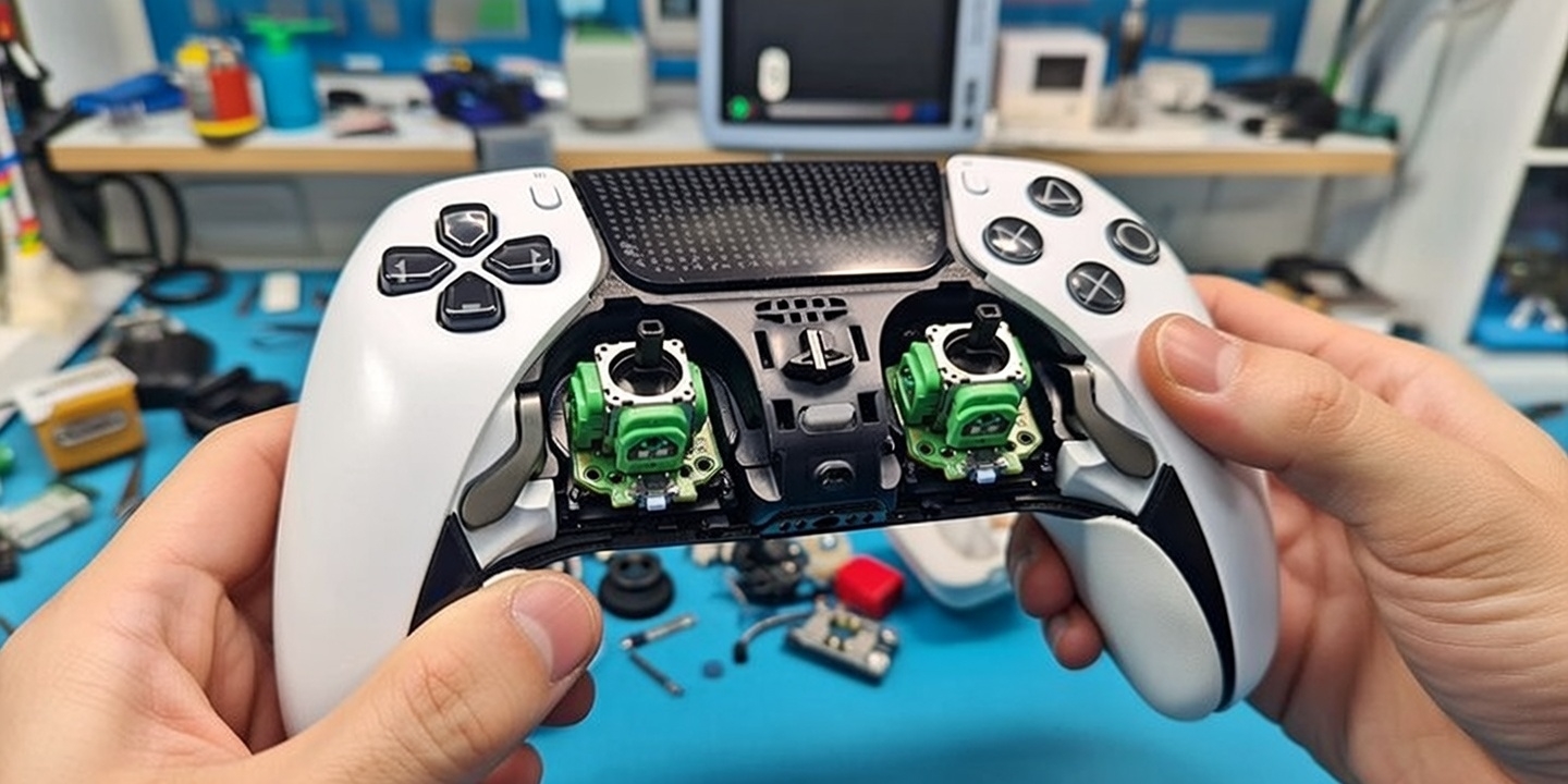 Proces wymiany analogów w padzie DualSense PlayStation 5