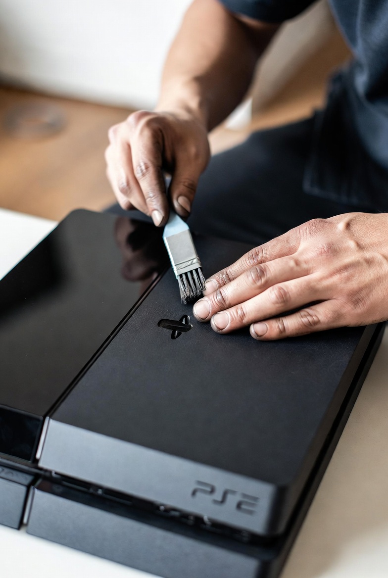 Czysty laser PlayStation 4 po profesjonalnym czyszczeniu