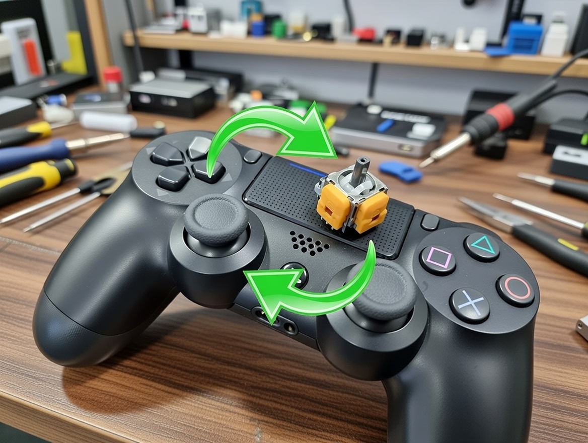 Pad DualShock 4 po wymianie analogów – zero dryfu