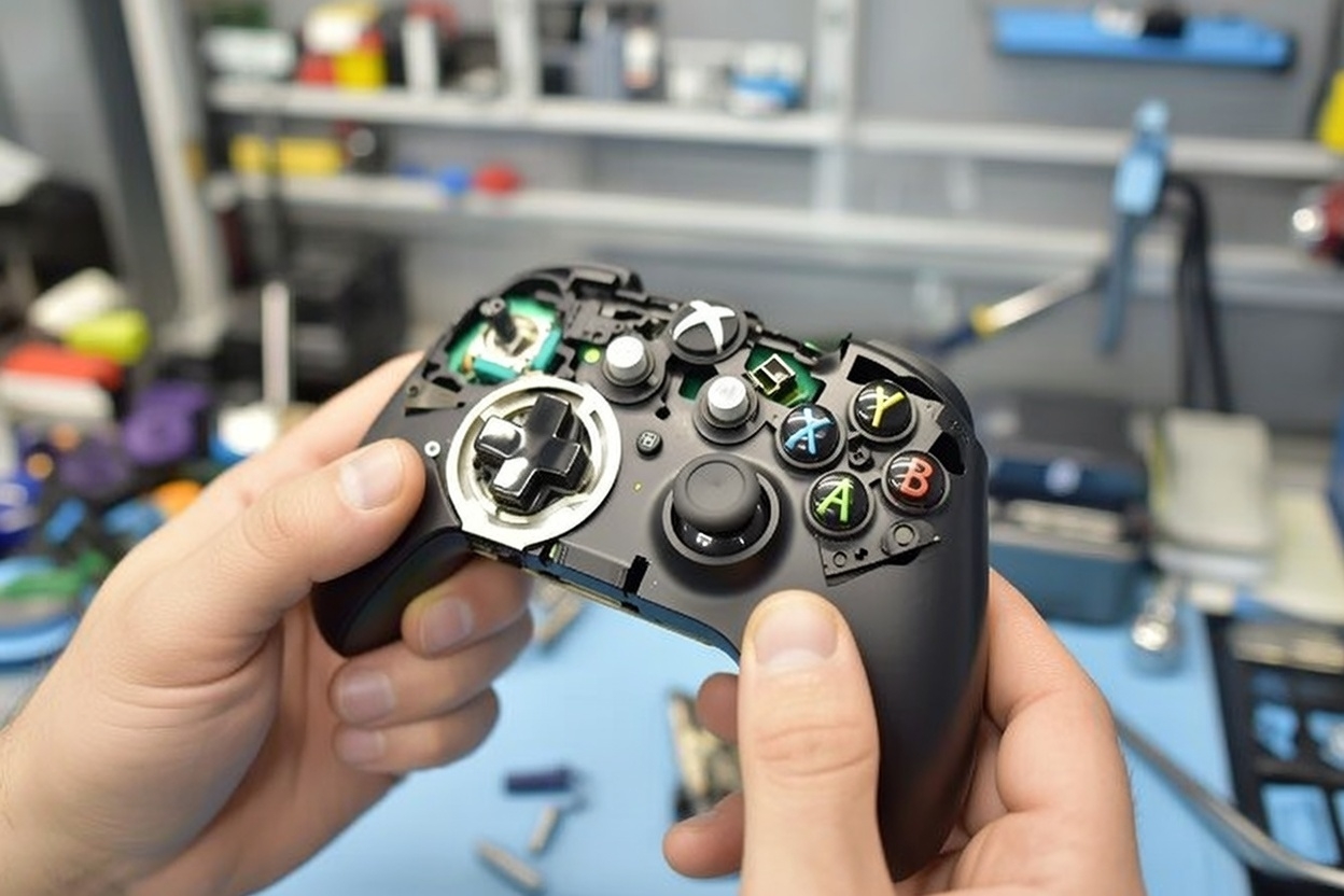 Proces naprawy triggerów LT RT w padzie Xbox