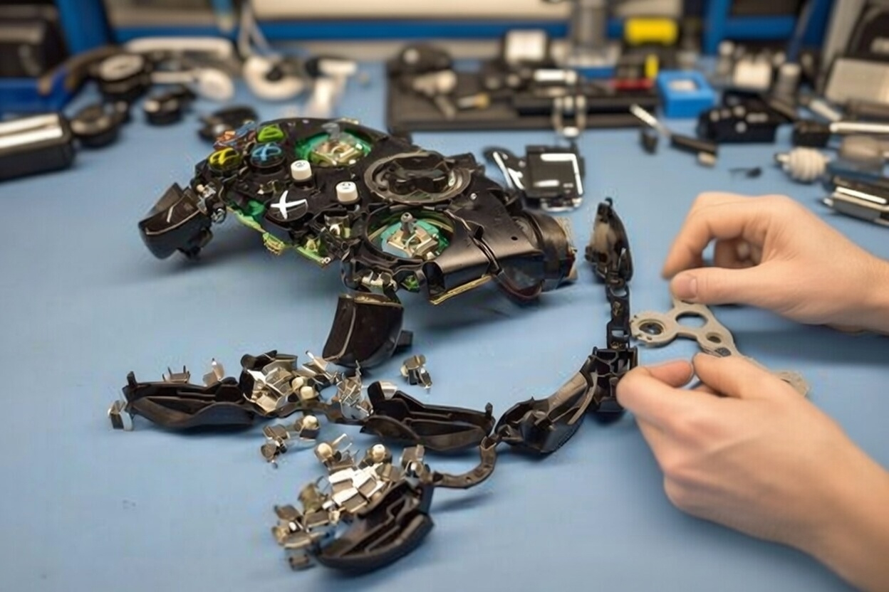 Czysty pad Xbox Series X/S po profesjonalnym czyszczeniu