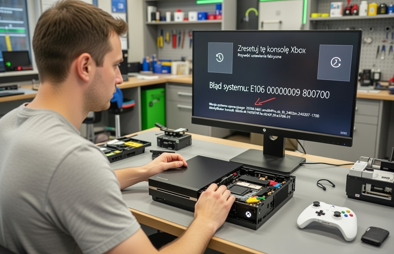 Proces naprawy systemu Xbox One S – reinstalacja OSU