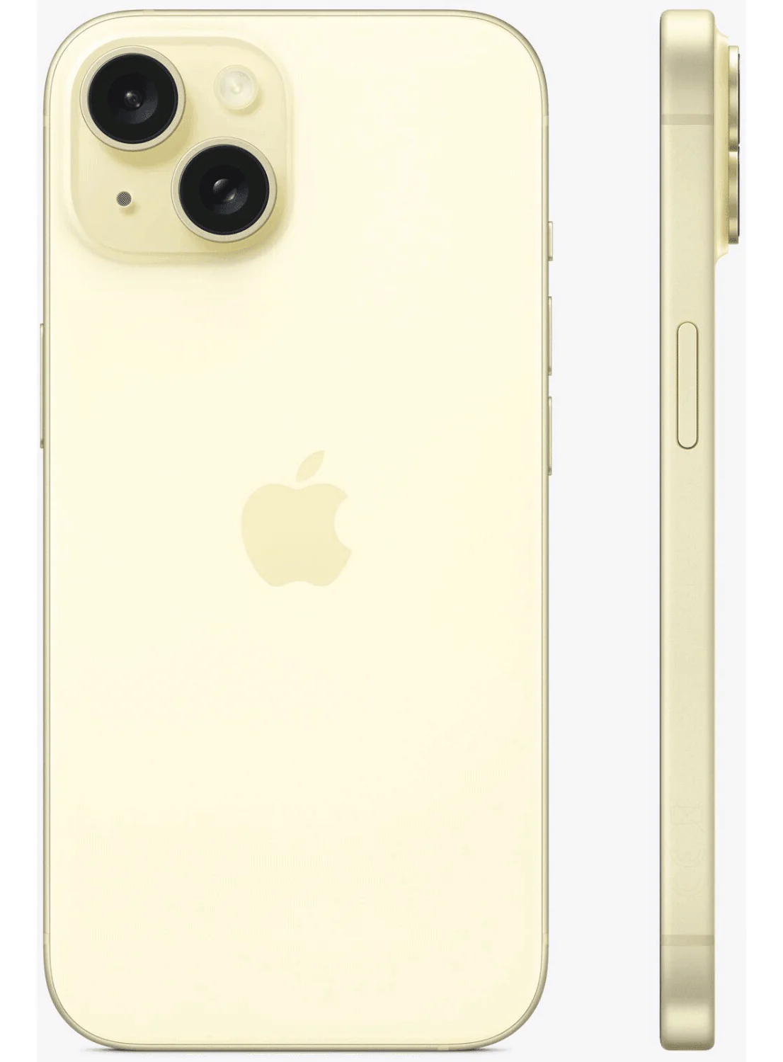 iPhone 15 Yellow - Widok Boczny