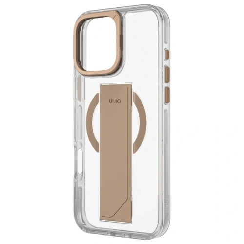 Etui UNIQ Heldro Max MagClick Charging Taupe Gold