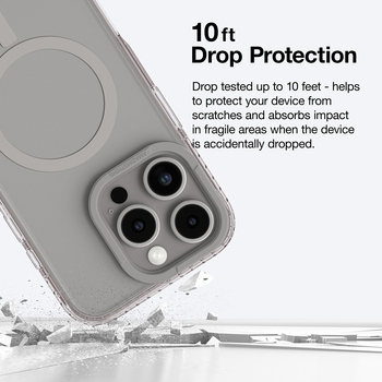 Amazing Thing Titan Pro MagSafe Case przezroczysto-szary - widok z tyłu