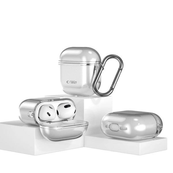 Etui Tech-Protect FLEXAir na Apple AirPods 4 przezroczyste