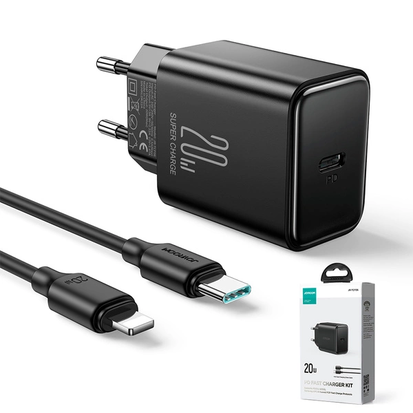 Czarna ładowarka Joyroom JR-TCF06 20W USB-C