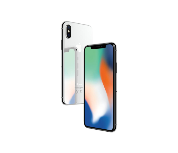 iPhone X 256 GB Srebrny - widok z tyłu