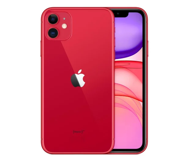 Apple iPhone 11 Czerwony - Widok Tył