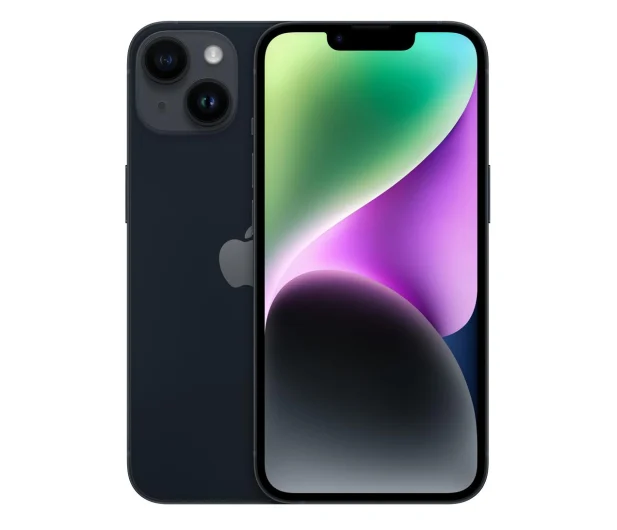 iPhone 14+ Midnight widok przedni