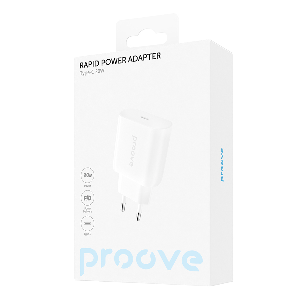 Proove Ładowarka Sieciowa Rapid 20W Biała