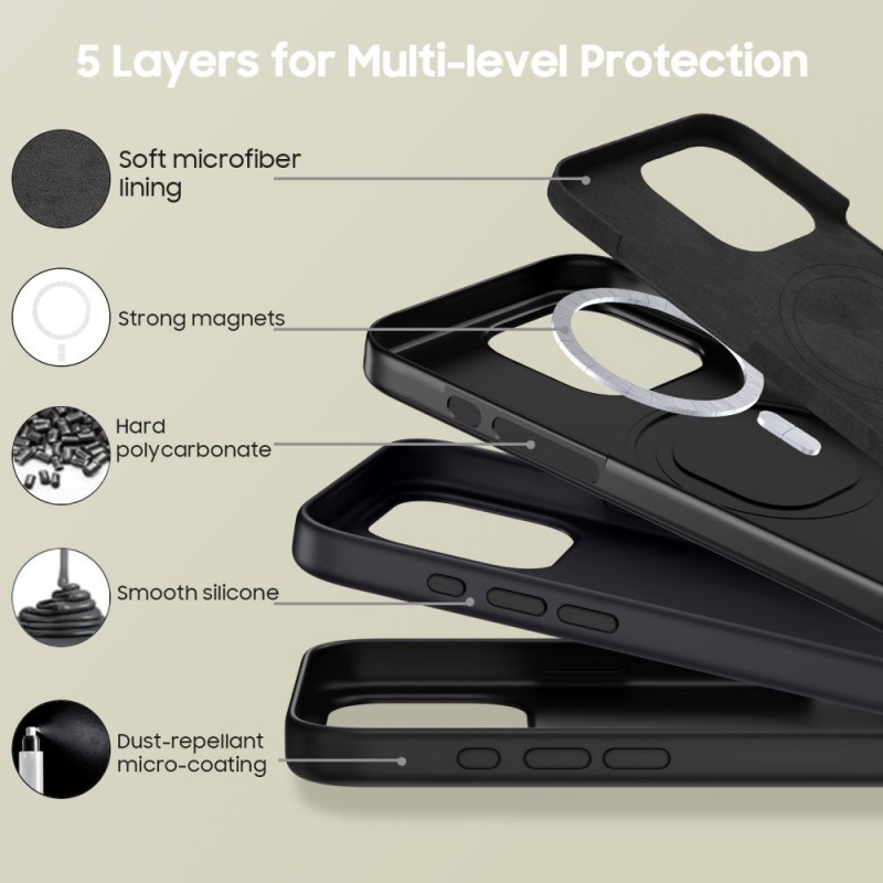 Etui Tech-Protect Silicone MagSafe iPhone 16 Pro Max