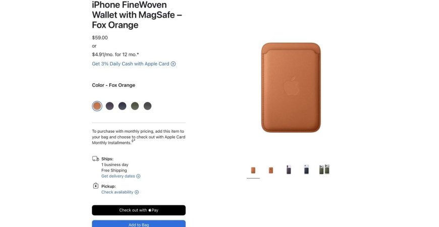 Portfel MagSafe FineWoven i brelok AirTag – kolory i ceny